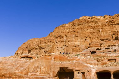Kayıp şehir Petra'dan görünümlerini.