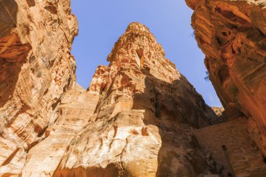 Kayıp şehir Petra'dan görünümlerini.
