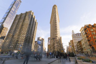 Flatiron Binası New York'ta görünümünü.