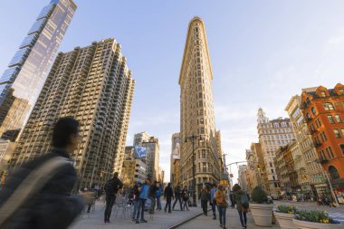 Flatiron Binası New York'ta görünümünü.