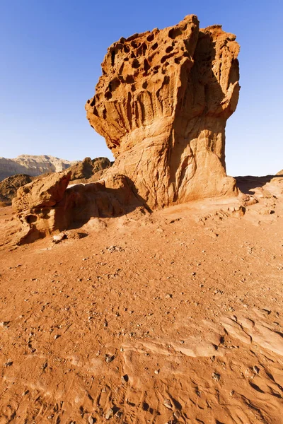 View of Timna Valley in Israeli Desert. — Stock Photo, Image