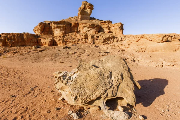 View of Timna Valley in Israeli Desert. — Stock Photo, Image