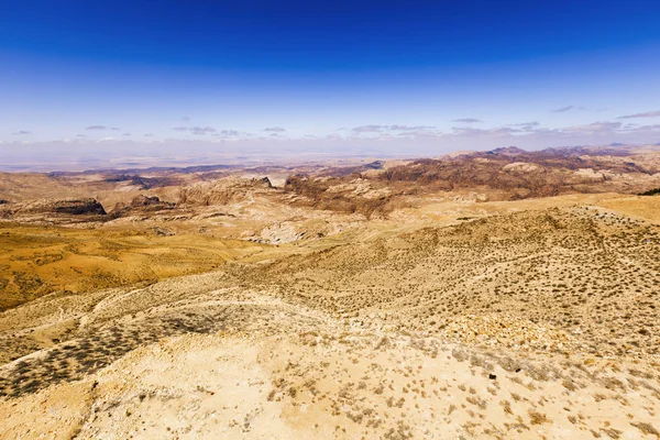 Widok na pustyni Jordanii. — Zdjęcie stockowe