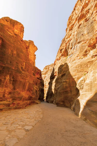 Vistas da Cidade Perdida de Petra . — Fotografia de Stock