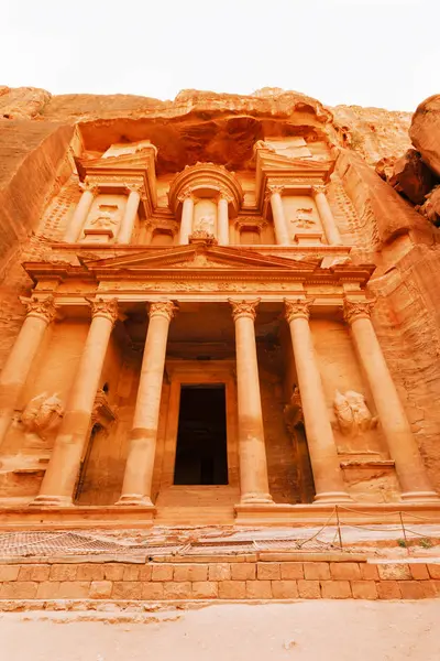 Uitzicht op de verloren stad Petra. — Stockfoto