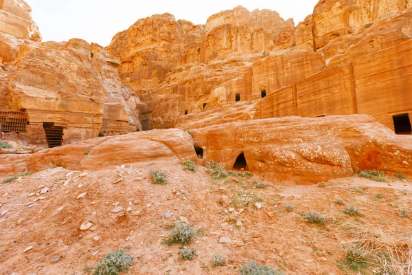 Vistas de la Ciudad Perdida de Petra . — Foto de Stock