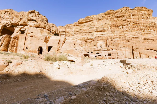 Vedute della città perduta di Petra . — Foto Stock