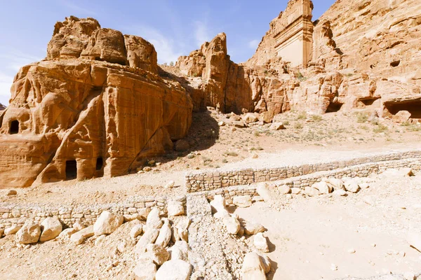 Vistas da Cidade Perdida de Petra . — Fotografia de Stock