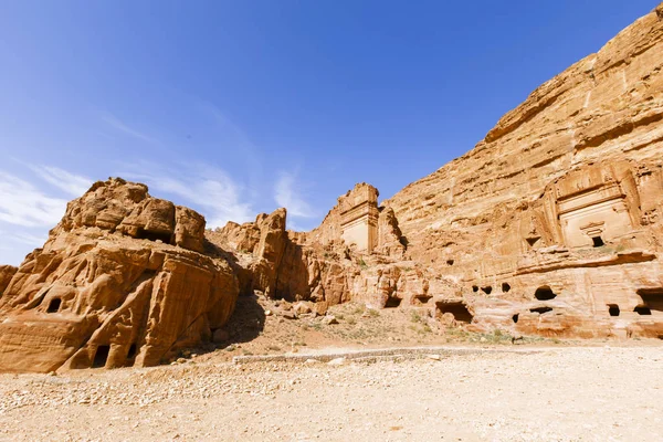 Vedute della città perduta di Petra . — Foto Stock