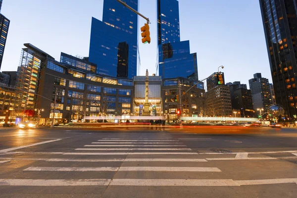 Time Warner Center z Columbus Circle. — Zdjęcie stockowe