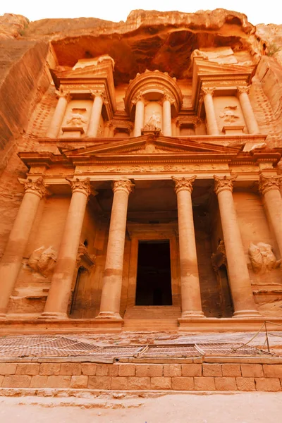 Uitzicht op de verloren stad Petra. — Stockfoto