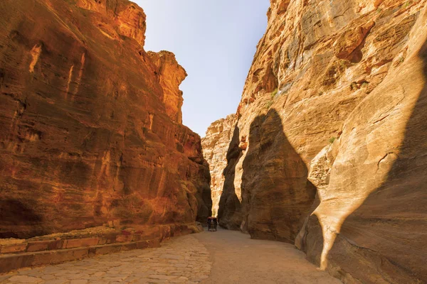 Výhled na ztracené město Petra. Stock Fotografie