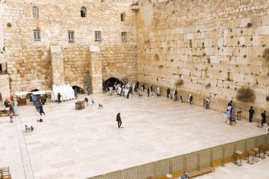Western Wall nerede Yahudiler pr için izin verilen en kutsal yer