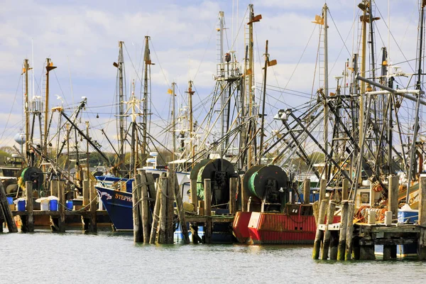 Vissersboten in Galilee (Rhode Island). — Stockfoto