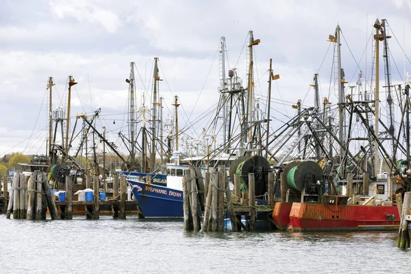 Fiskebåtar i Galileen, Rhode Island. — Stockfoto