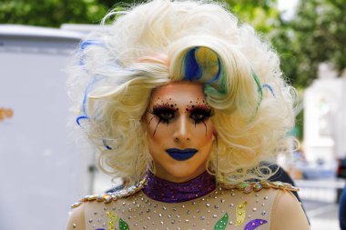 LGBTQ gurur geçit töreninde Nyc.