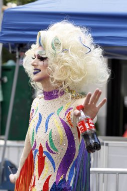 LGBTQ gurur geçit töreninde Nyc.