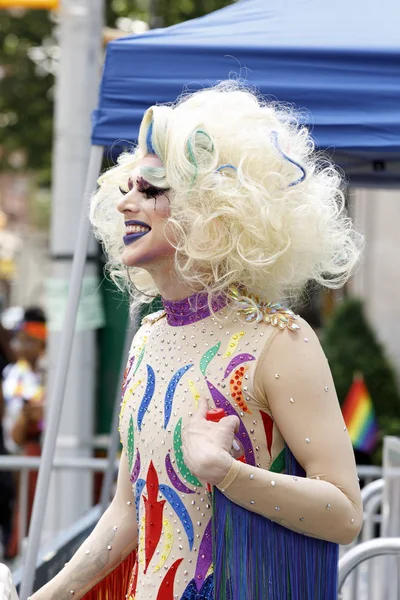 LGBTQ Pride Parade in NYC. — Stock Photo, Image
