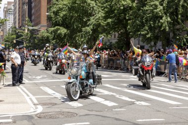 LGBTQ gurur geçit töreninde Nyc.