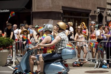 LGBTQ gurur geçit töreninde Nyc.