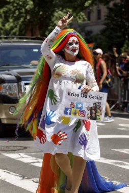 LGBTQ gurur geçit töreninde Nyc.