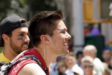 LGBTQ gurur geçit töreninde Nyc.