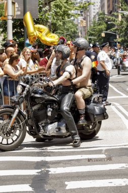 LGBTQ gurur geçit töreninde Nyc.