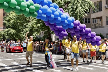LGBTQ gurur geçit töreninde Nyc.