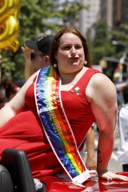 LGBTQ gurur geçit töreninde Nyc.