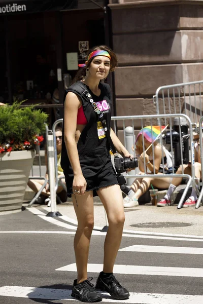 Parada do Orgulho LGBT em Nova York . — Fotografia de Stock