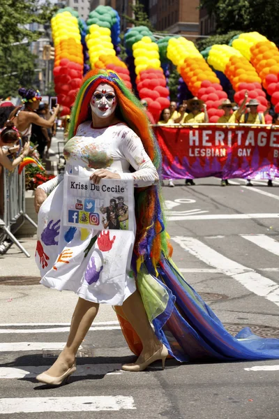 Parada do Orgulho LGBT em Nova York . — Fotografia de Stock