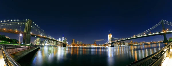 New York City at night. — Stock Photo, Image