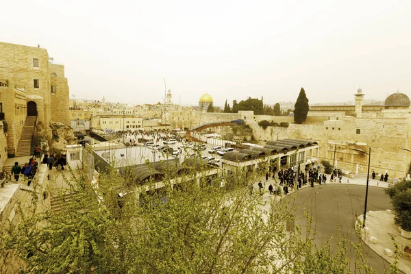 嘆きの壁、pr をユダヤ人を許可する、最も神聖な場所 — ストック写真
