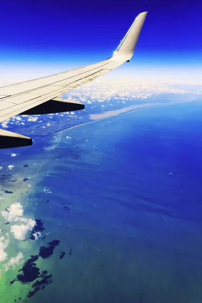 Вид с воздуха на Мексиканский залив . — стоковое фото
