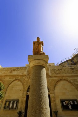 Beytüllahim, Batı Şeria - 12 Mart 2017: 2012 'de İsa' nın doğduğu yer, Filistin 'in Dünya Mirası Listesi' ne giren ilk bölge oldu..