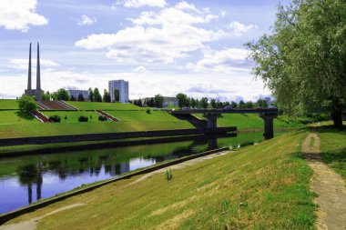 Vitebsk, Belarus- 9 Haziran 2016: Vitebsk, Belarus, Kiev Prensesi Olga tarafından 974 yılında kuruldu..