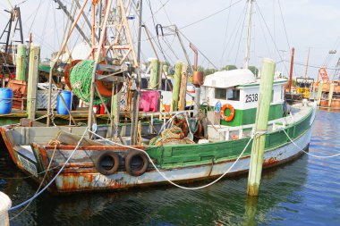 Celile, Rhode Island, ABD-Mayıs 11,2017: Celile Rhode Island en büyük balıkçılık filo için bir evim.