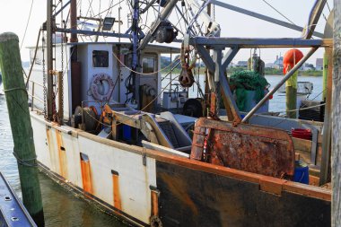 Celile, Rhode Island, ABD-Mayıs 11,2017: Celile Rhode Island en büyük balıkçılık filo için bir evim.