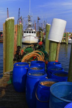 Celile, Rhode Island, ABD-Mayıs 11,2017: Celile Rhode Island en büyük balıkçılık filo için bir evim.