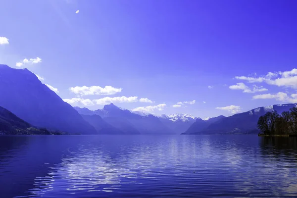 Hermosa Vista Del Lago Alpino Bávaro — Foto de Stock