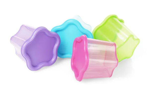 Coloridos envases de plástico — Foto de Stock