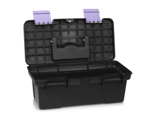 Caja de herramientas vacía negra — Foto de Stock