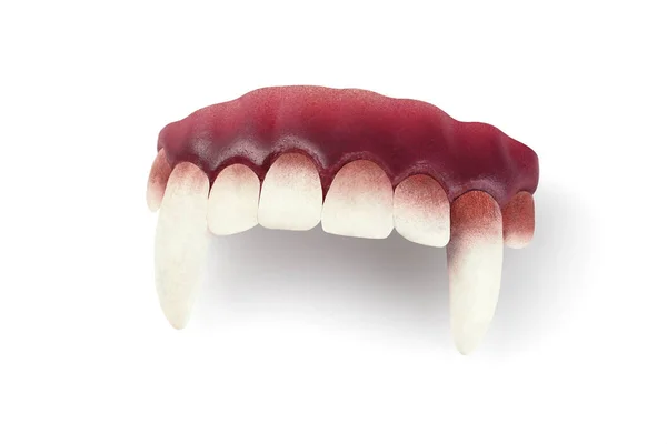 Dientes de vampiro falsos — Foto de Stock