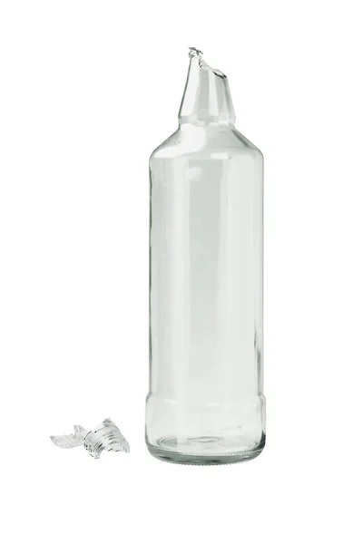 Glasflasche zerbrochen — Stockfoto