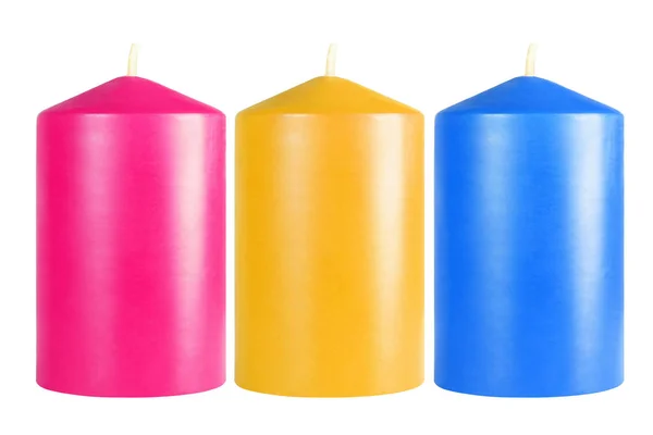 Velas decorativas de colores — Foto de Stock