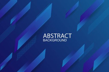 Renkli geometrik spor arka planı. Dinamik şekiller kompozisyonu. Eps10 vektörü. Mavi renk.