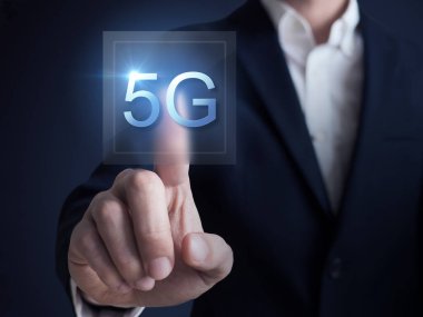 5g Global Ağ İnternet Mobil Kablosuz İş Konsepti.