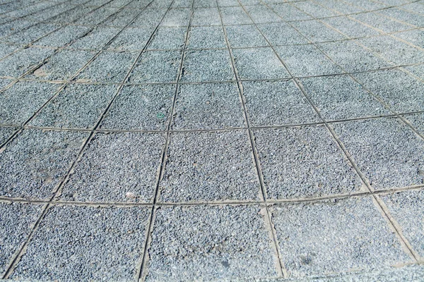 Grigio timbrato pavimenti in cemento texture linea prospettica — Foto Stock