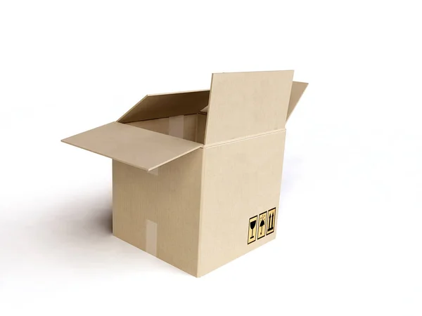 Caja Cartón Para Envío —  Fotos de Stock