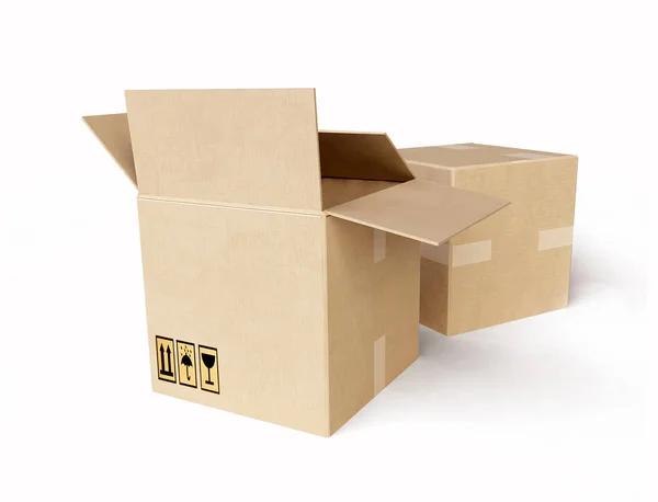 Cardboard Boxes Shipping — Stock Photo, Image